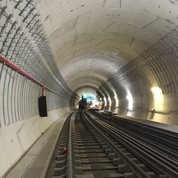 Tunnel de la ligne 12 dans le secteur d'Aubervilliers
